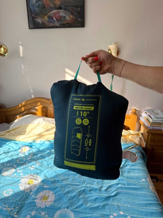 Детски спален чувал MH100, 10°C, СИН