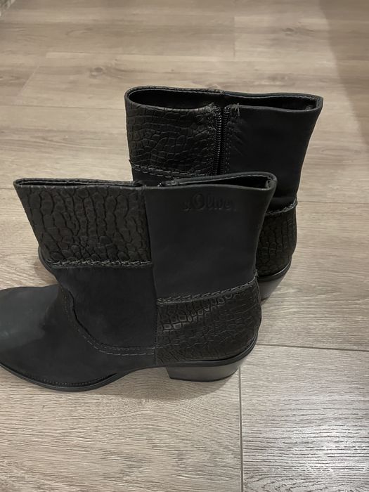 Елегантни кожени боти.НОВИ с етикет. S.Oliver