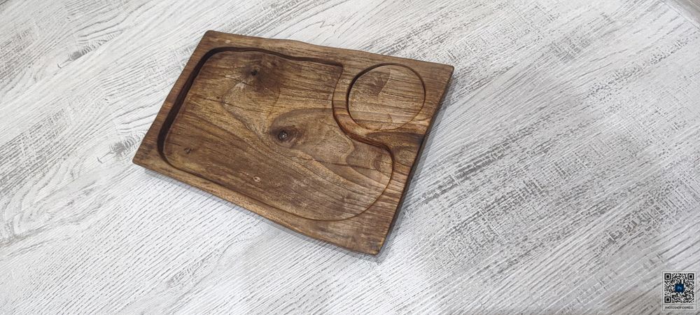 Ръчно изработено плато от орех