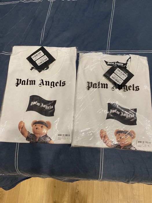 Tениска Palm Angels Pirate Bear Tee White.100% ориг.Нови.РазмерL и XXL