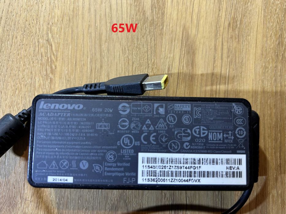 Incarcator laptop Lenovo 20V- 45W,65W, 90W, 135W -mufa dreptunghiulara