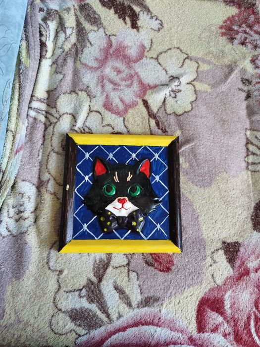 Продам картину тигра и кот