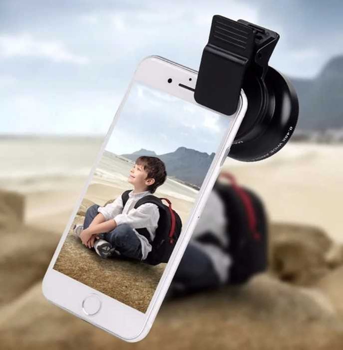 Универсален телеобектив за широкоспектърни снимки - обектив за селфита