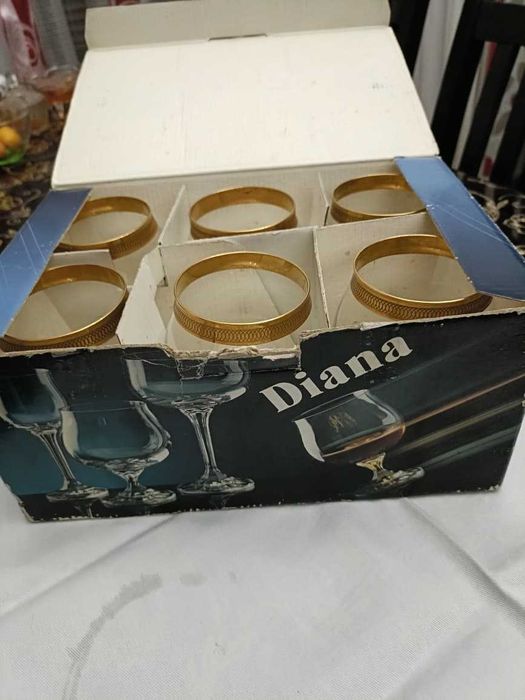 Фужеры чешские, набор.