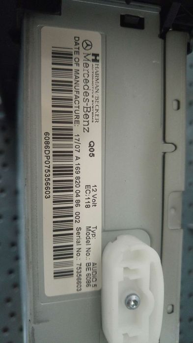 Radio cd player mercedes a class w169 a1698200486002