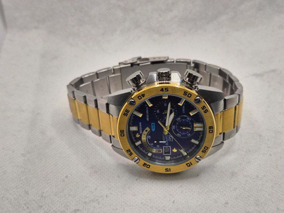 Ceas Sport Casio Edifice EFR 558D blue Black , NOU, Garantie 2ani