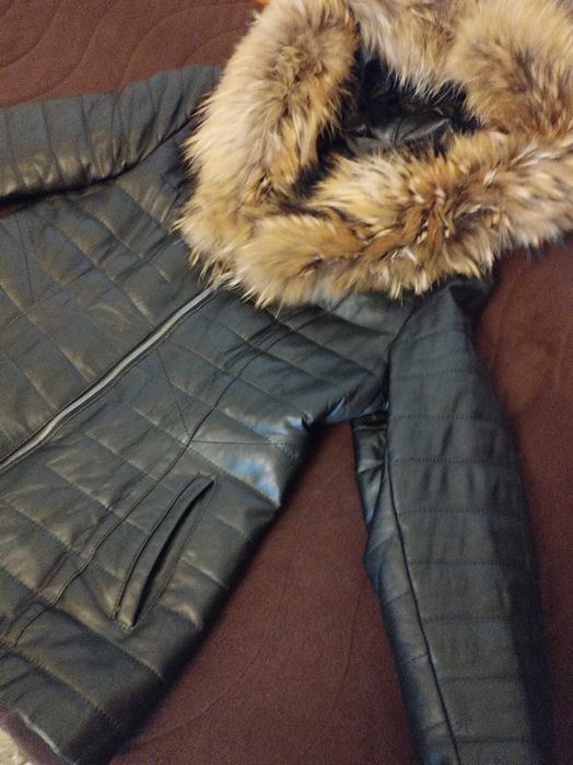 Дамско яке естествена кожа