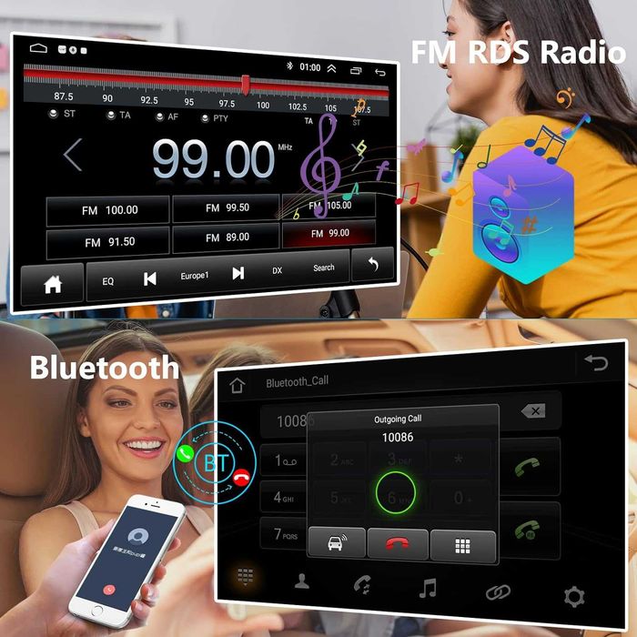 Мултимедия за Renault TRAFIC Opel VIVARO Двоен дин Android Навигация