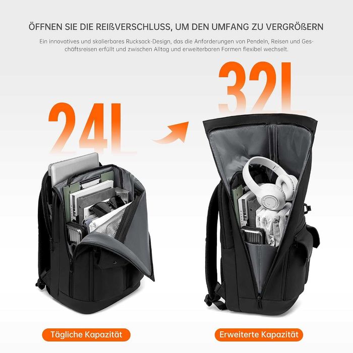 Rolltop раница BJIAX 32L за лаптоп до 17,3″ – водоустойчива