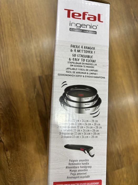 Set 4 piese TEFAL Ingenio Emotion, tigaie de 22/24/28 cm