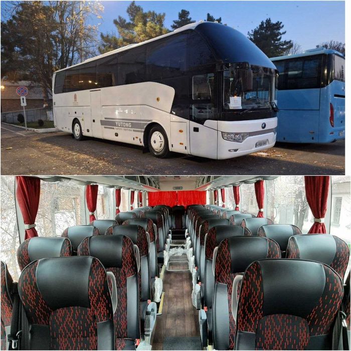 50 o‘rinli katta avtobus haydovchi bilan |Turistik va guruhli safarlar