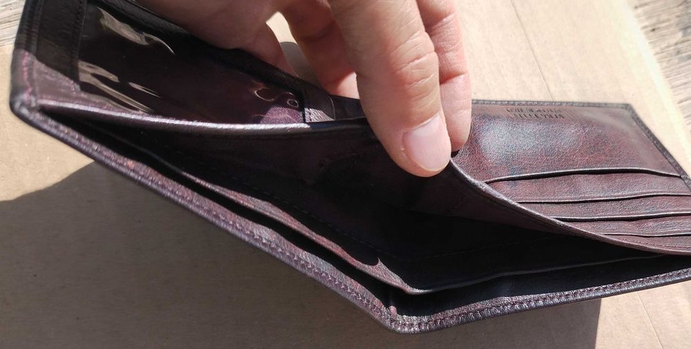 Портмоне кожаное Италия.