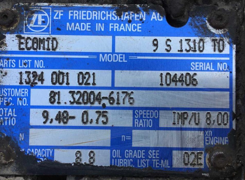 Cutie de viteza MAN TGL  1324001021 / piese MAN / piese motor MAN