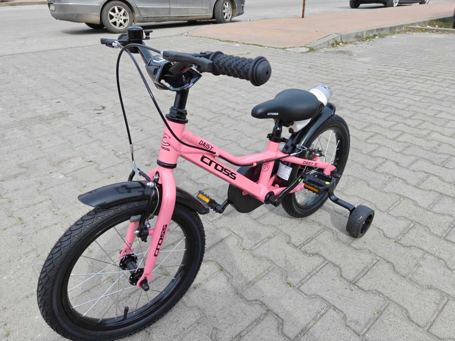 CROSS Алуминиев велосипед 16" DAISY розов