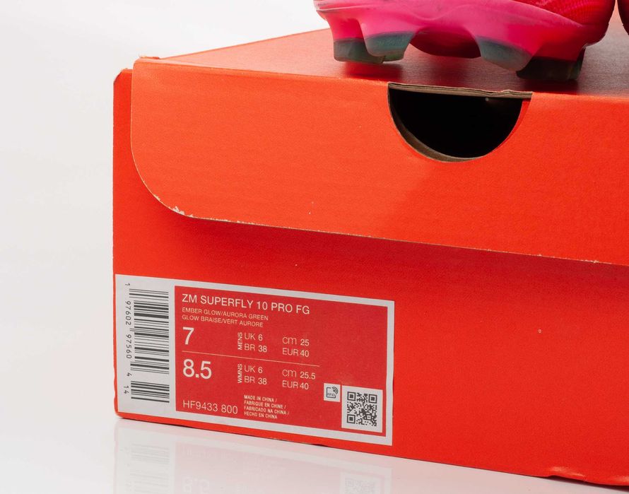 ZM SUPERFLY 10 PRO FG NIKE Бутонки за футбол 40 размер