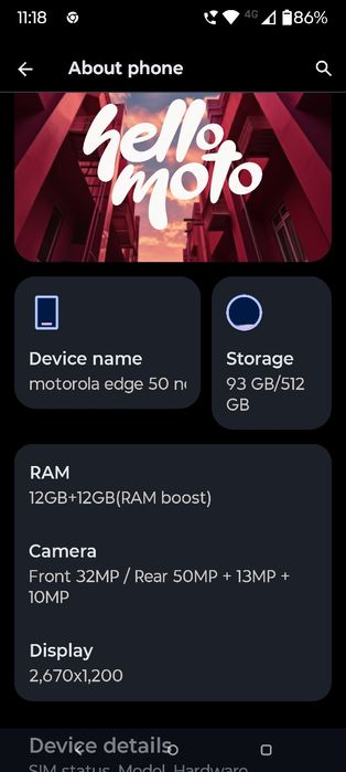 Motorola edge 50 neo 12+512GB