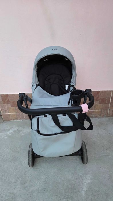 Бебешка количка Milu kids Atteso Ledo, 3 в 1, еко кожа