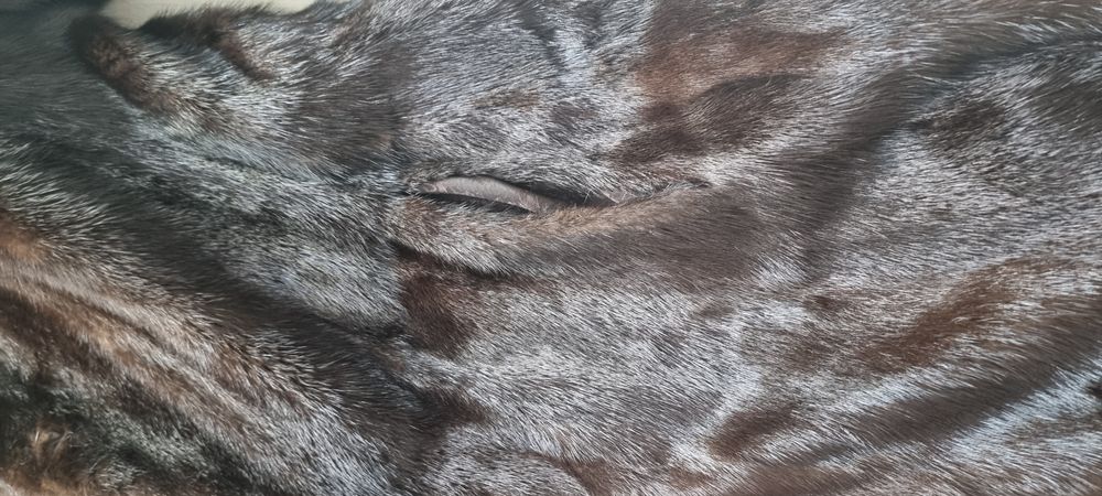 Норковая шуба с поясом