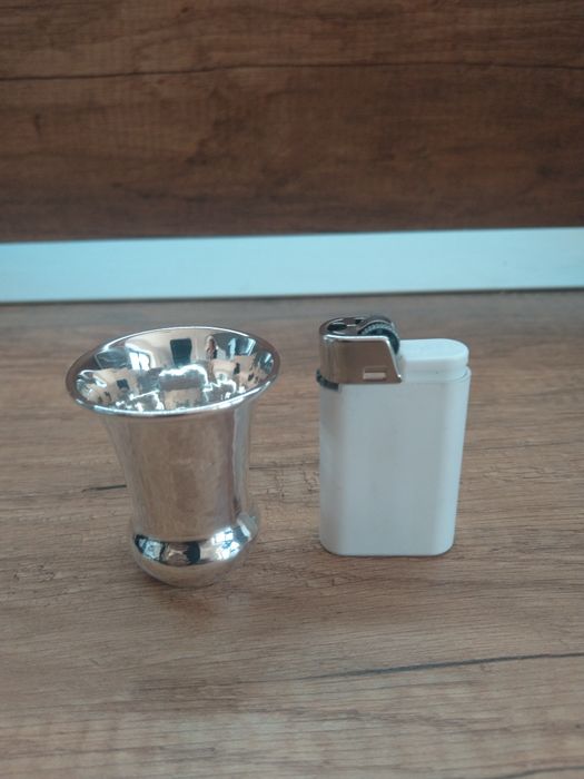 Продавам антикварна сребърна чаша с износен ефект Дания 1923 г Уникат