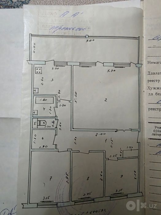 Продаю квартиру 5/3/5 (СЕРГЕЛИ 1) удвоенный зал, балкон 9 метров, 110m