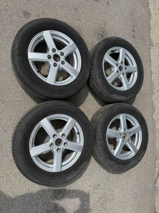 4 бр. Летни гуми 195/65 R15 с алуминиеви джанти 5x112 Audi VW Seat Skoda