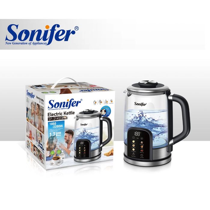 (Sf-52) Sonifer SF-2142 Премиум стеклянный электрочайник