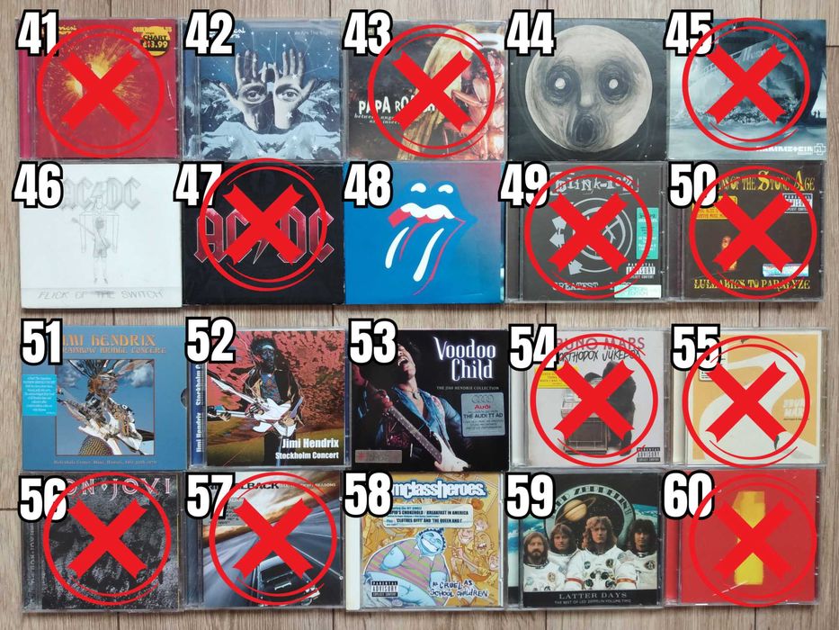 Rock/Punk Metal Music Albums CDs Оригинални Рок Пънк Метъл Музикални Дисковe