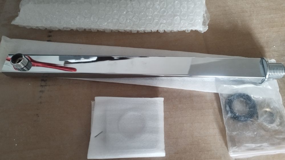 Стенно рамо за душ пита ново огледален инокс или  черен мат