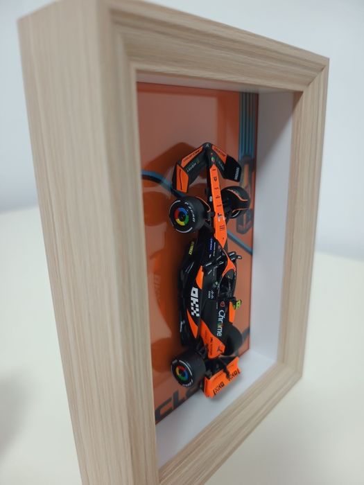 Tablou 3D lemn 20x15 McLaren F1 Lando Norris 1/43
