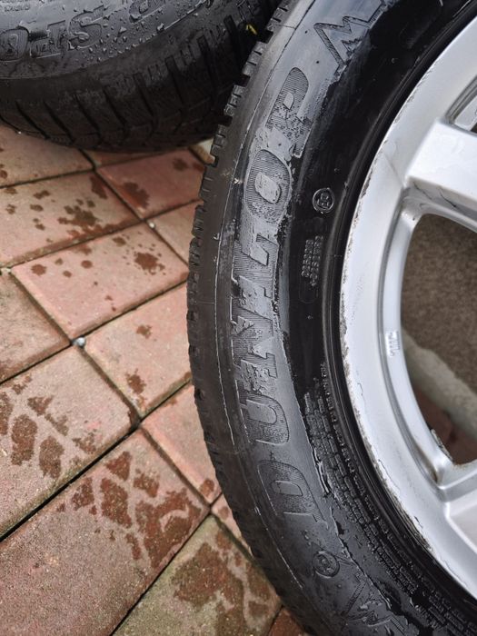 Vand jante aliaj 5x112 cu anvelope iarna dunlop 215/60/16 dot 2022