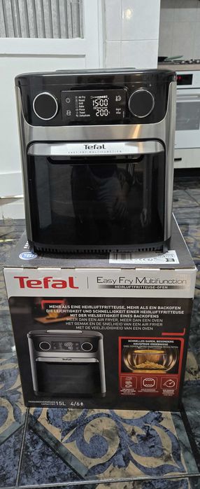 Friteuza cu aer cald TEFAL Easy Multifunction Fry FW5558E0, 15l, 1800W, negru
