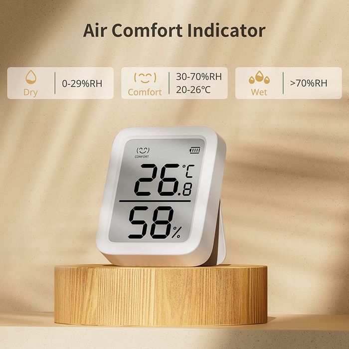 SwitchBot Meter Plus (Bluetooth, LCD) Smart Термометър и Хигрометър