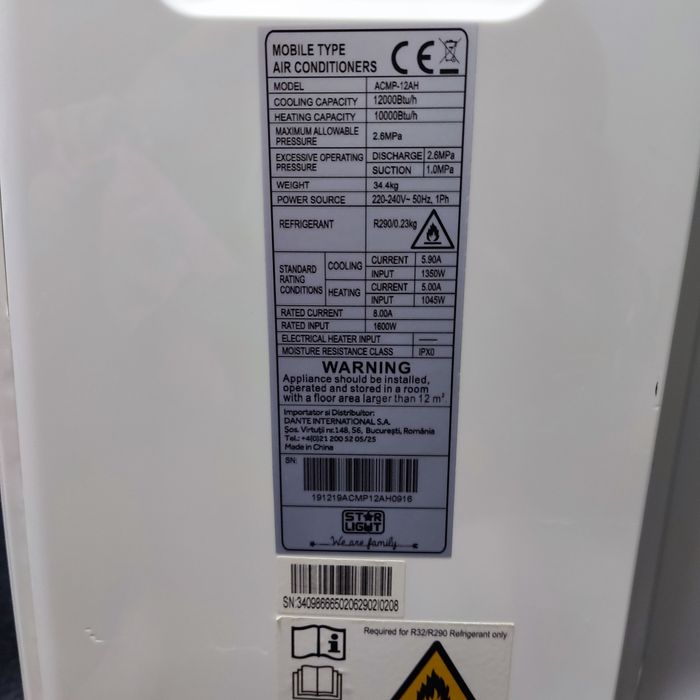 Aer condiționat mobil 12000 BTU