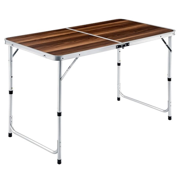 Комплект сгъваема къмпинг маса с 4 стола, Регулируема височина, Дизайн