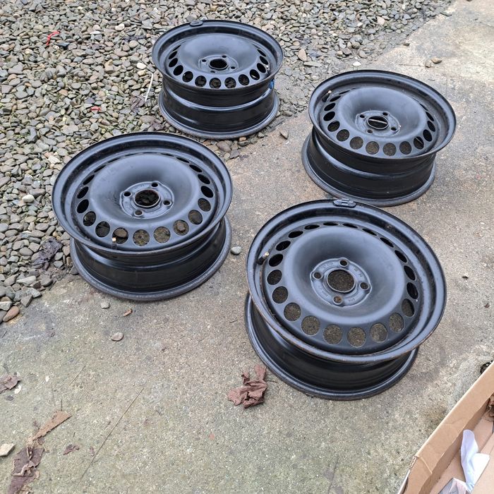 Set 4 jante 4x100/6J/ET39/R15 Opel Corsa,E cu senzori aer,,