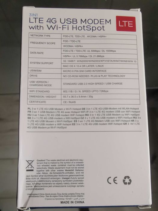 Stick modem WiFi 4G LTE Digi Orange Vodafone Telekom Galati • OLX.ro