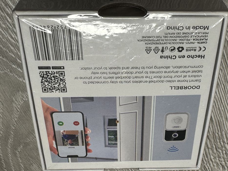 Sonerie wireless inteligenta ML050, camera HD, vedere de noapte