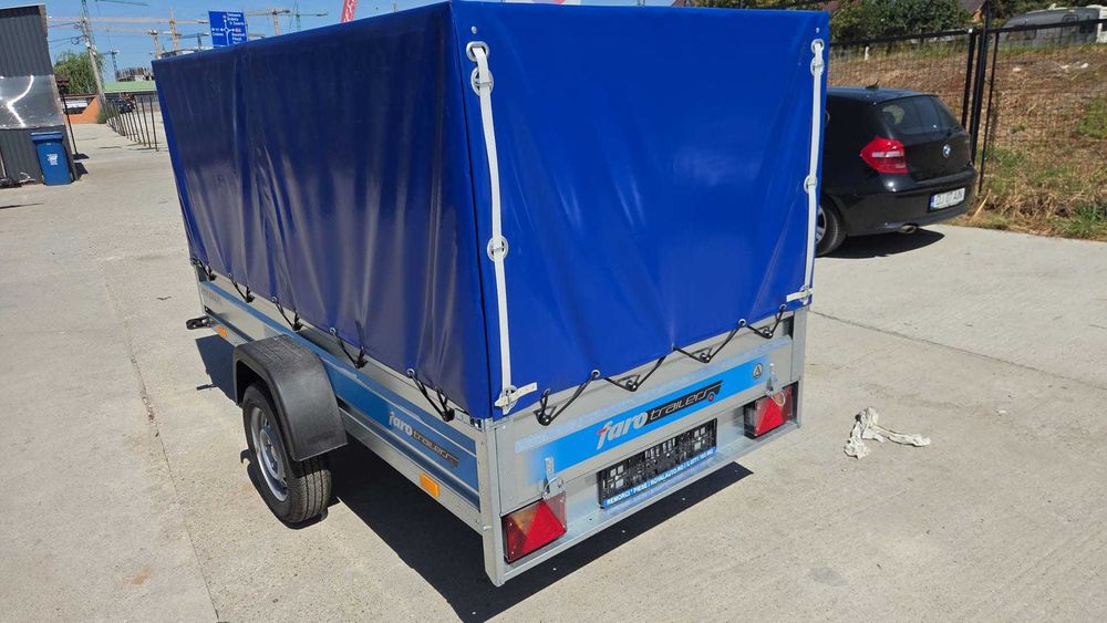 Remorca Noua Faro Pondus cu Prelata interior 263x130 cm claitate Polonia