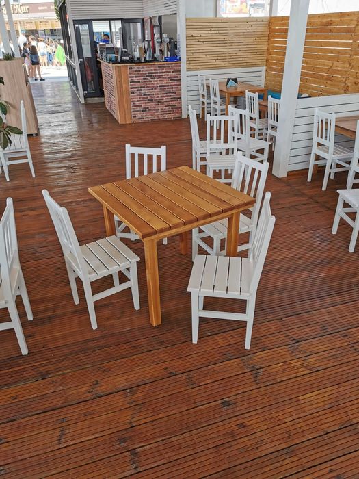 Scaune lemn masiv terasa, restaurant direct de la producator