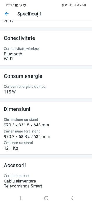 Samsung led smart, seria 7, 108 cm, UE43NU7472U,4K ultra HD