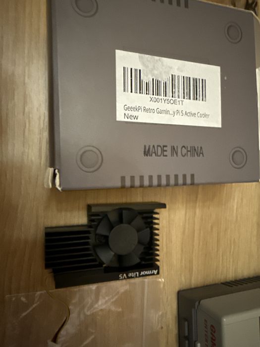 Carcasa Cooler Raspberry Pi 5 GeeekPi Game5Pi Retro Gaming Armor Lite V5 Active Cooler Ventilator Heatsink Racire Resigilat Open Box