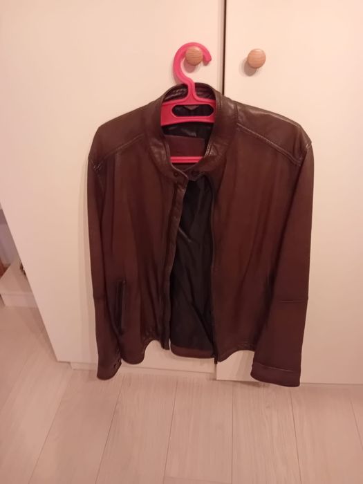 Jacheta de piele Massimo Dutti barbati, marime L