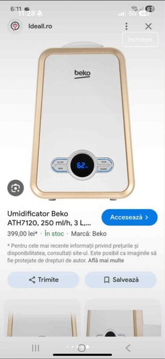 Umidificator BEKO