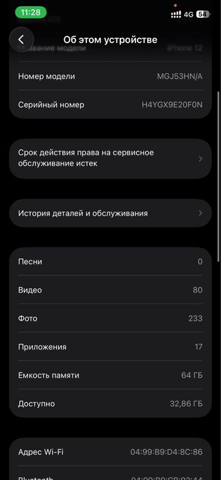 Айфон 12 64гб синий