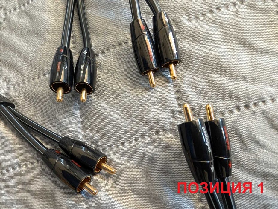 Качествени кабели аудио RCA, видео HDMI, мрежови LAN patch