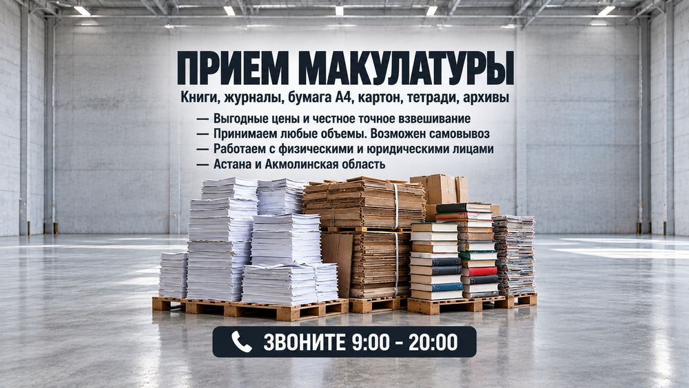 Прием макулатуры по выгодным ценам!