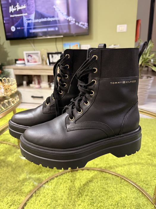 Ghete piele Tommy Hilfiger