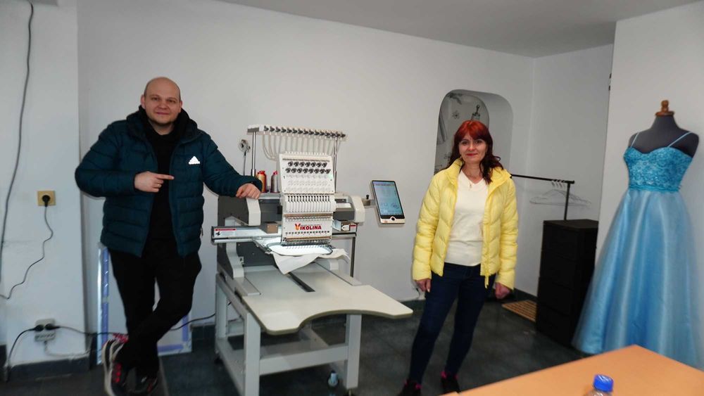 Бродировъчна машина 600 мм. x 400 мм. Едноглава Нов модел