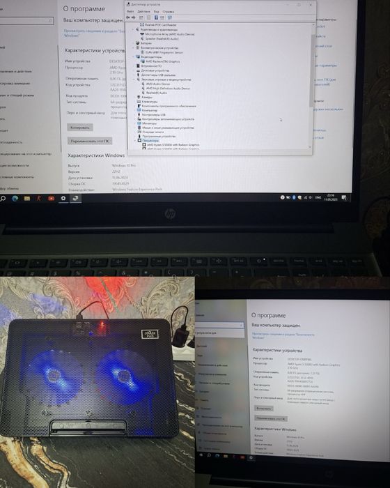 ноутбук Hp pavilon 15 Amd 5 redeon 5 pashti yangi