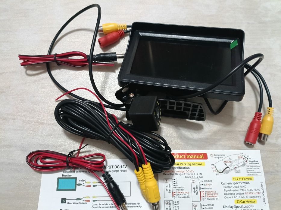 Камера за задно виждане + монитор 4.3"